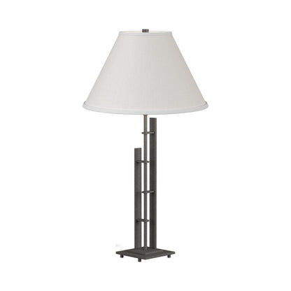 Metra Double Table Lamp in Natural Iron.