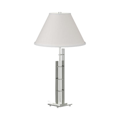 Metra Double Table Lamp in Sterling.