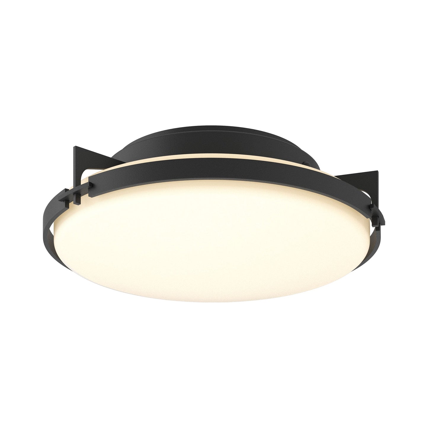 Metra Flush Mount Ceiling Light in Black.