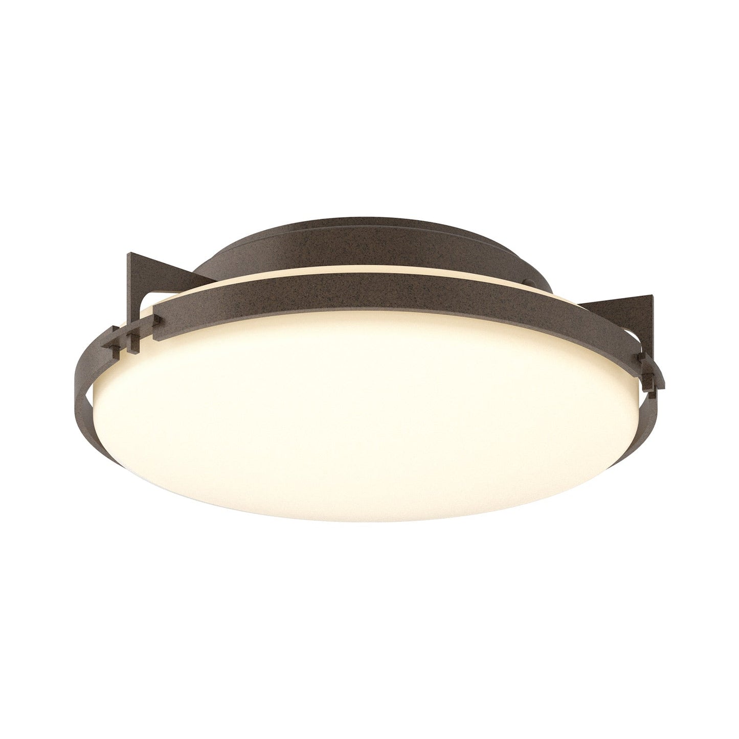 Metra Flush Mount Ceiling Light in Bronze.