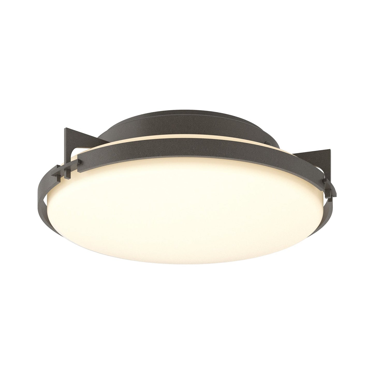 Metra Flush Mount Ceiling Light in Dark Smoke.