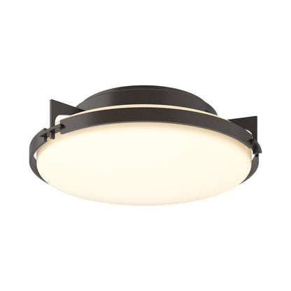 Metra Flush Mount Ceiling Light in Oil Rubbed Bronze.