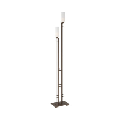 Metra Twin Tall Floor Lamp in Bronze.