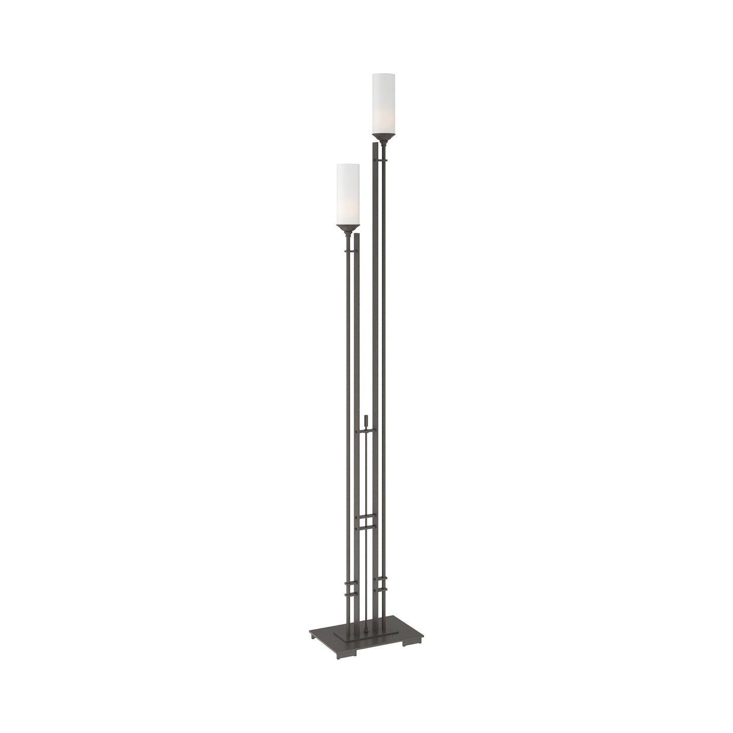 Metra Twin Tall Floor Lamp in Dark Smoke.