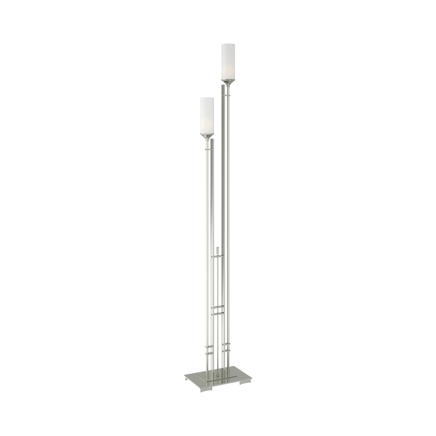 Metra Twin Tall Floor Lamp in Sterling.