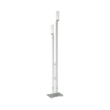 Metra Twin Tall Floor Lamp in Vintage Platinum.