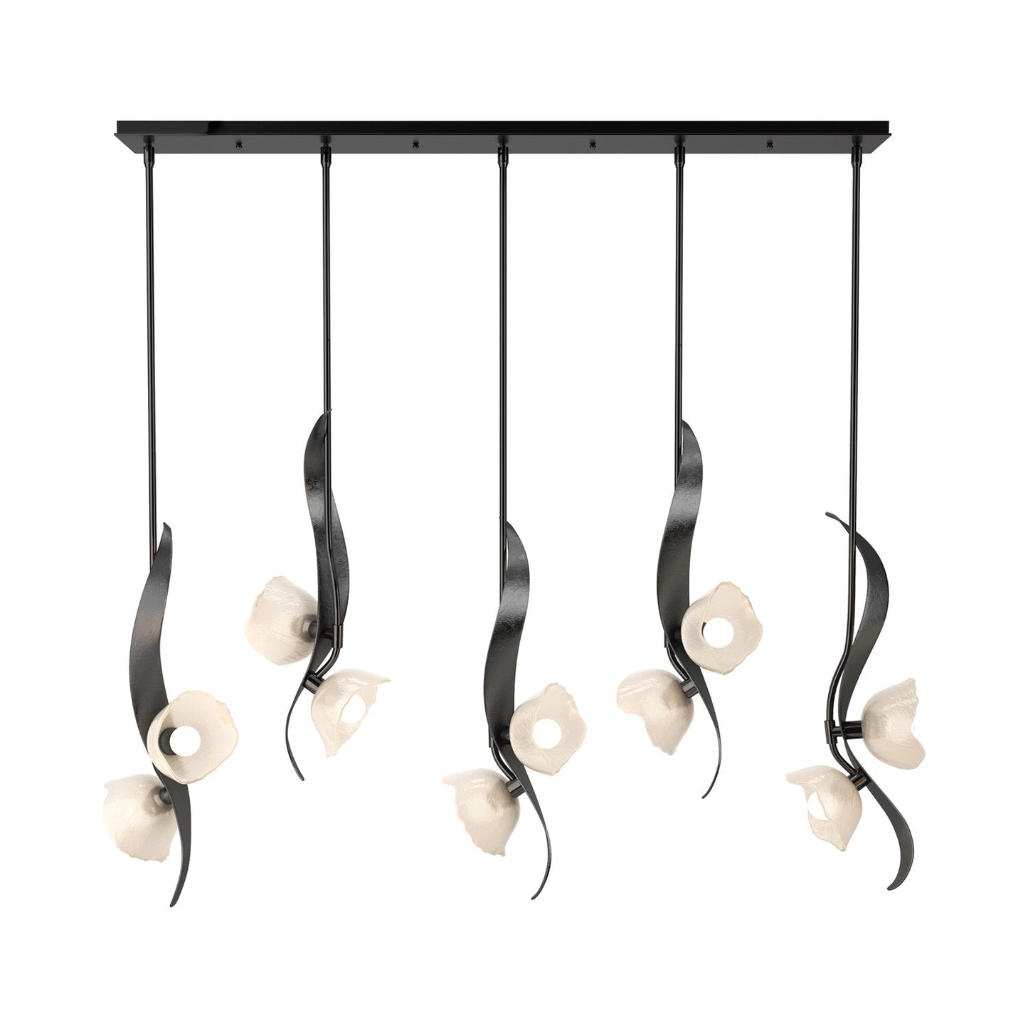 Mika Linear Pendant Light in Ink.