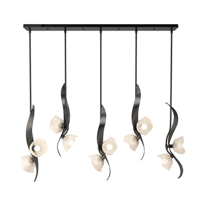 Mika Linear Pendant Light in Ink.