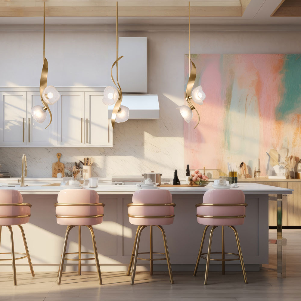 Mika Pendant Light in kitchen.