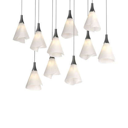 Mobius Linear Pendant Light in Black (Long).