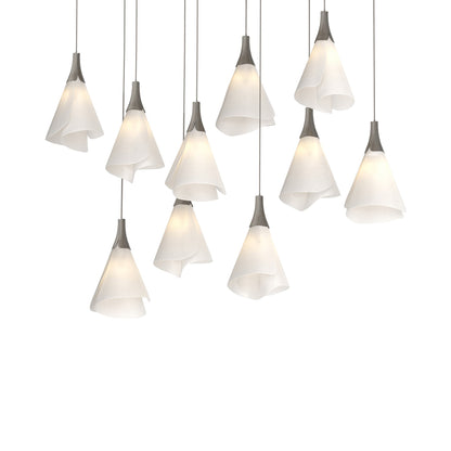Mobius Linear Pendant Light in Dark Smoke (Long).