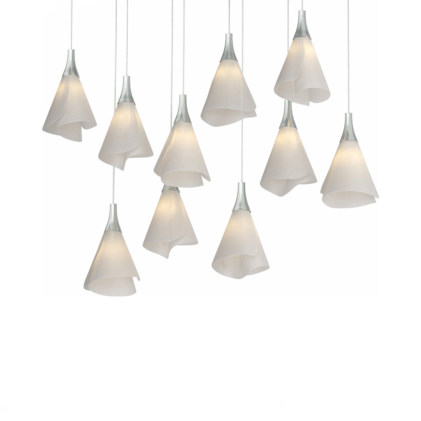 Mobius Linear Pendant Light in Vintage Platinum (Long).
