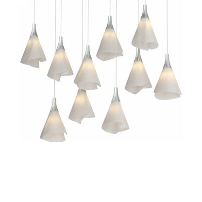 Mobius Linear Pendant Light in Vintage Platinum (Long).