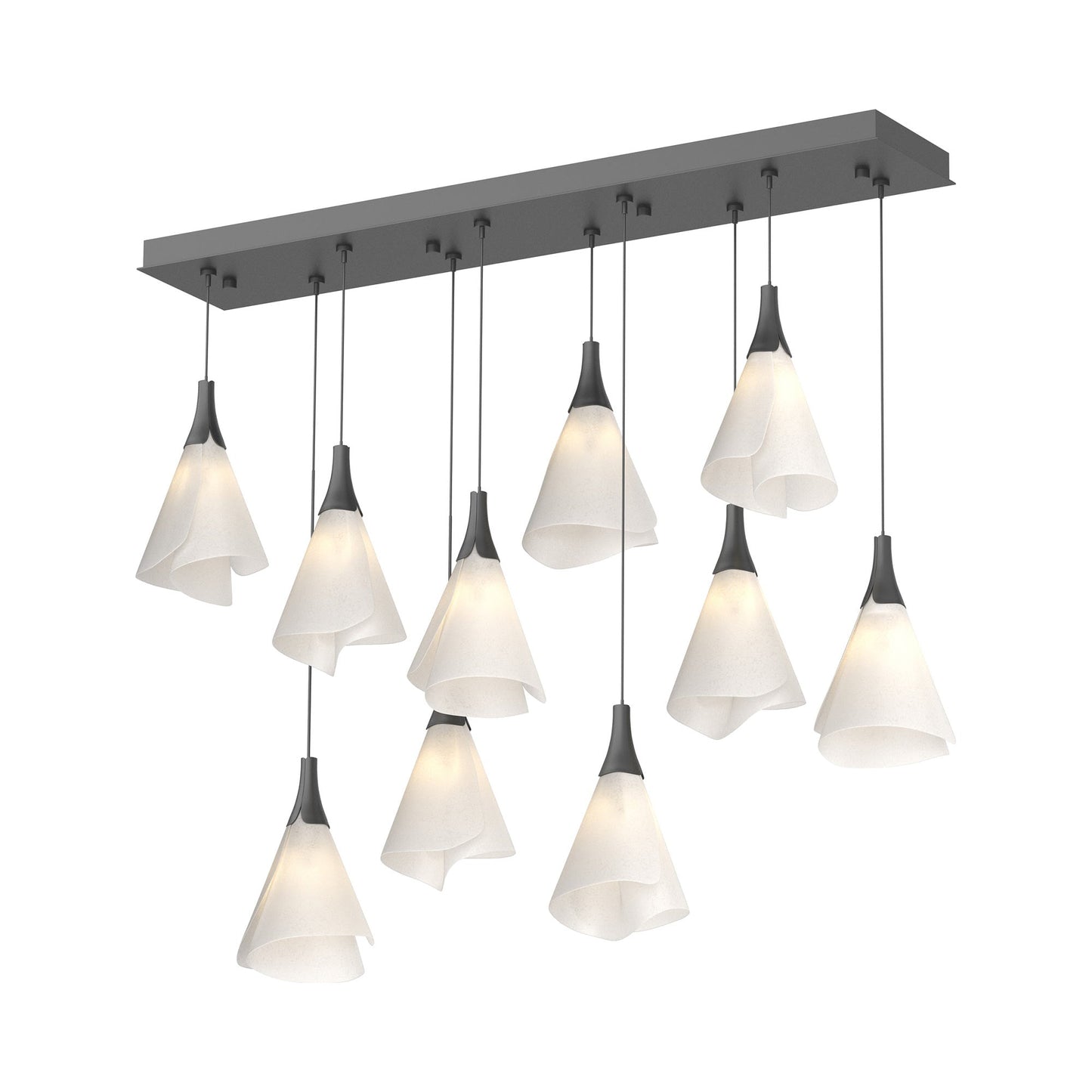 Mobius Linear Pendant Light in Black (Standard).