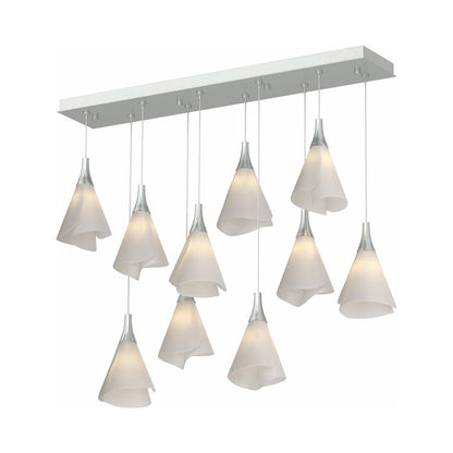 Mobius Linear Pendant Light in Vintage Platinum (Standard).