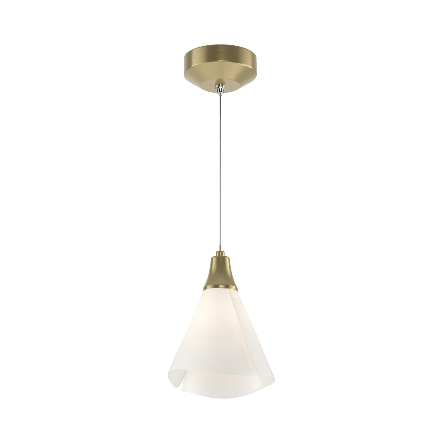 Mobius Low Voltage Mini Pendant Light in Modern Brass.