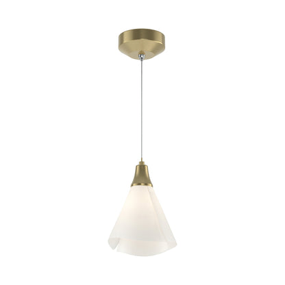 Mobius Low Voltage Mini Pendant Light in Modern Brass.