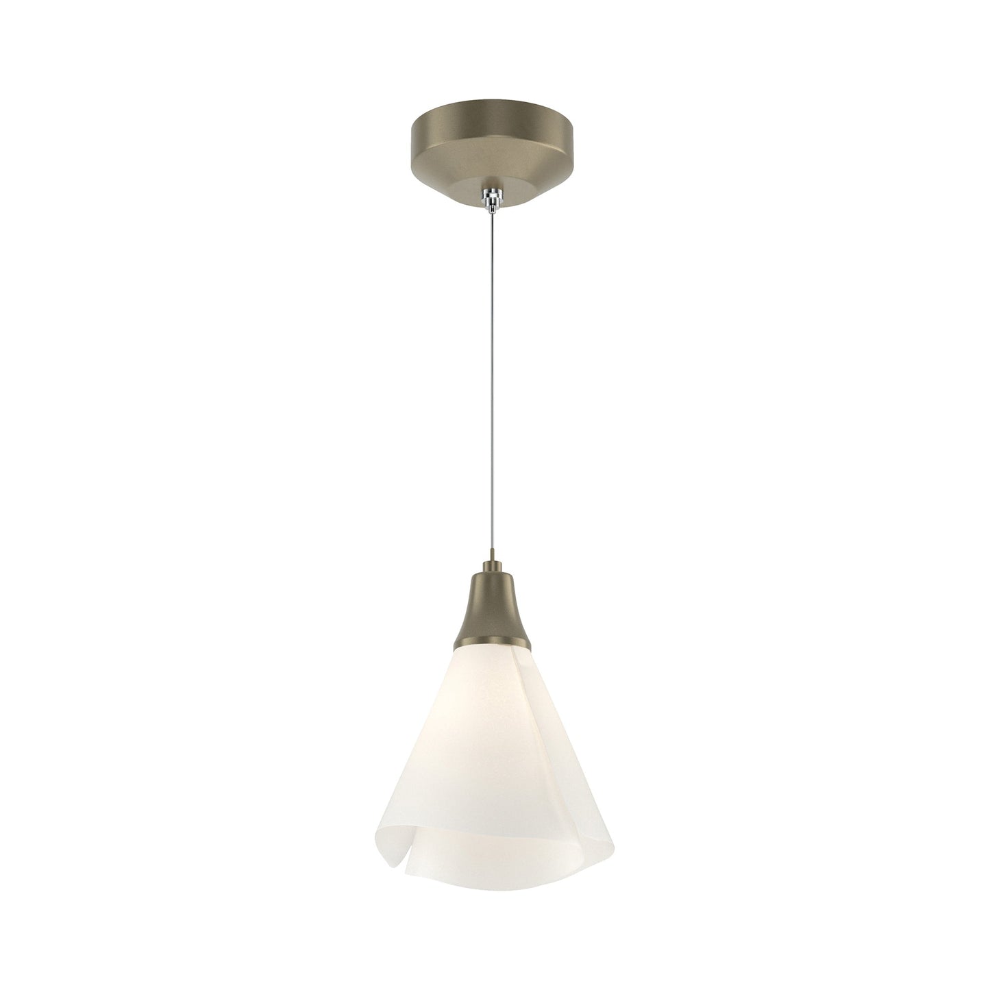 Mobius Low Voltage Mini Pendant Light in Soft Gold.