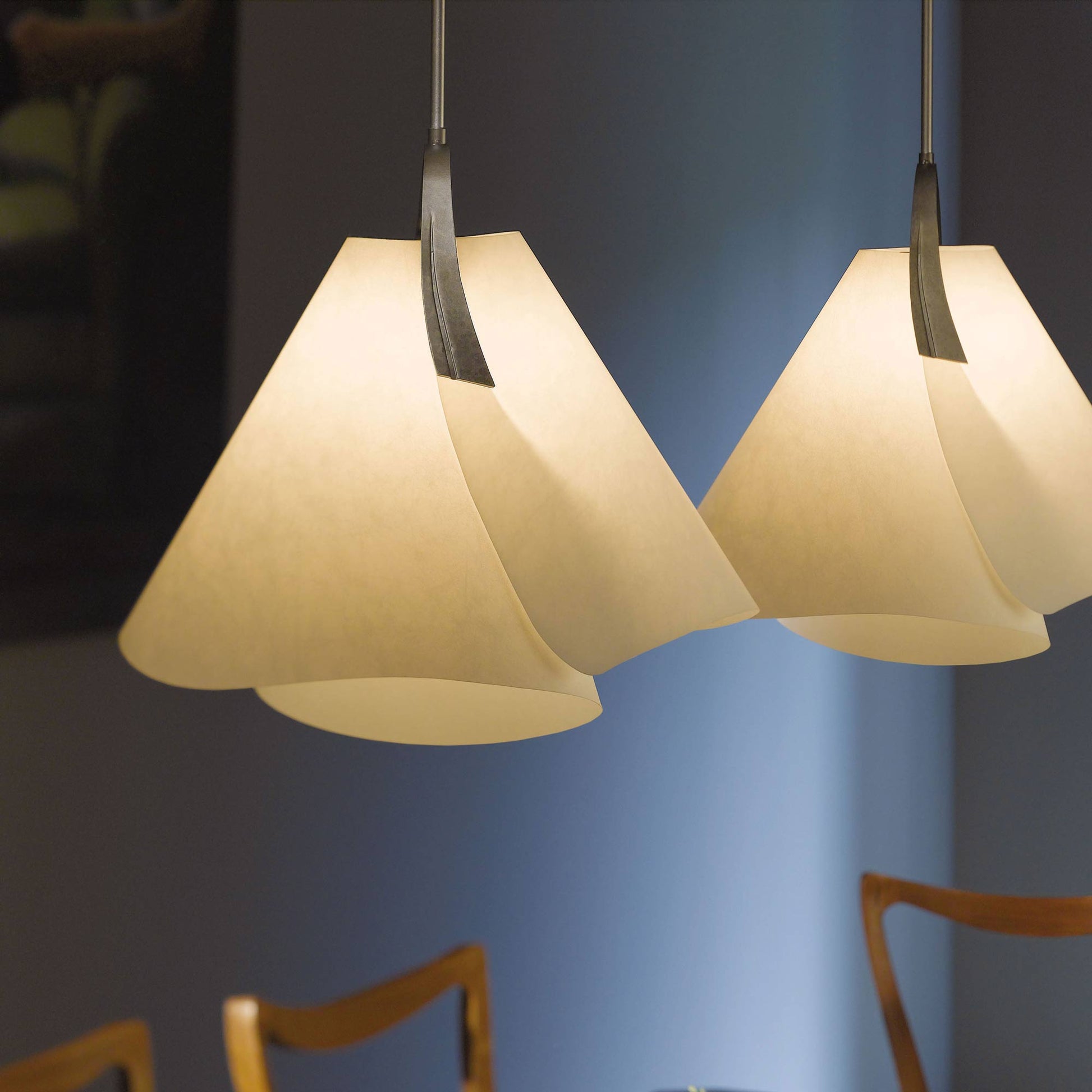 Mobius Pendant Light in dining room.