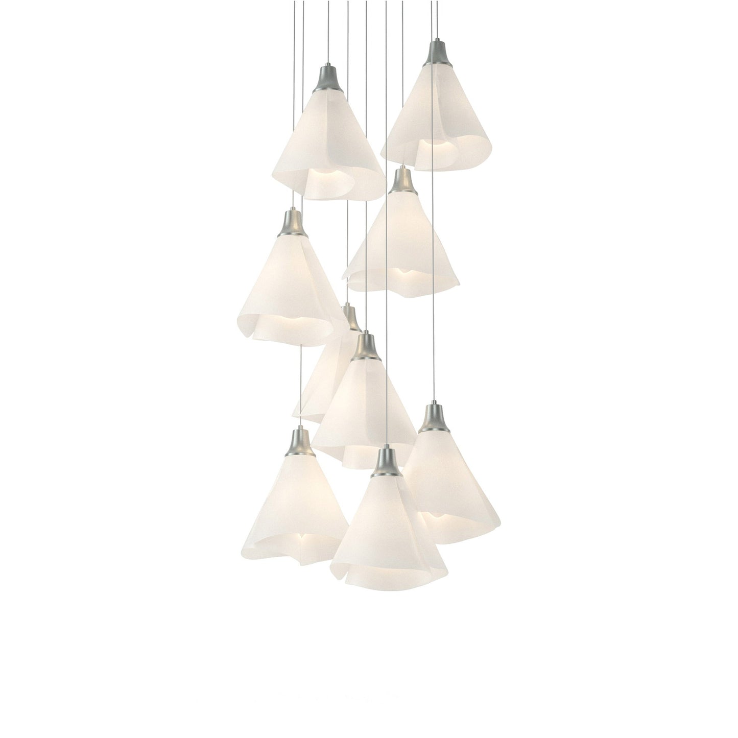 Mobius Round Pendant Light in Vintage Platinum (Long).