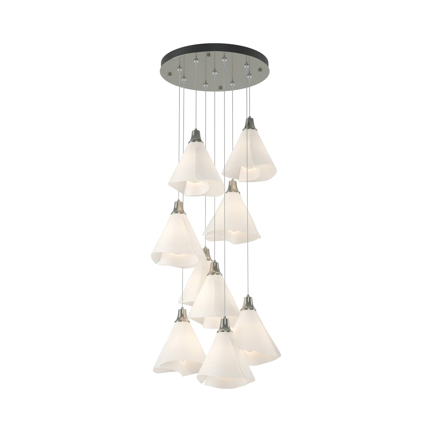Mobius Round Pendant Light in Sterling (Standard).