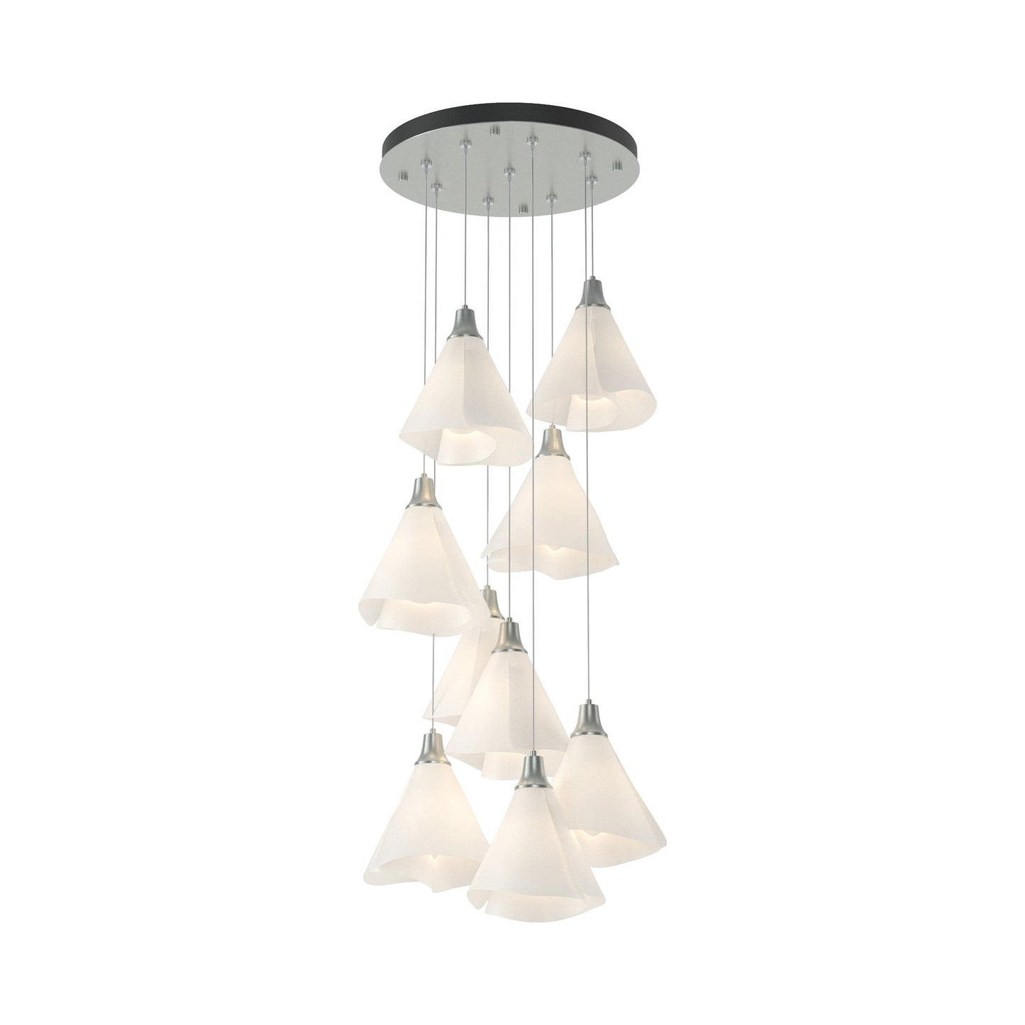 Mobius Round Pendant Light in Vintage Platinum (Standard).