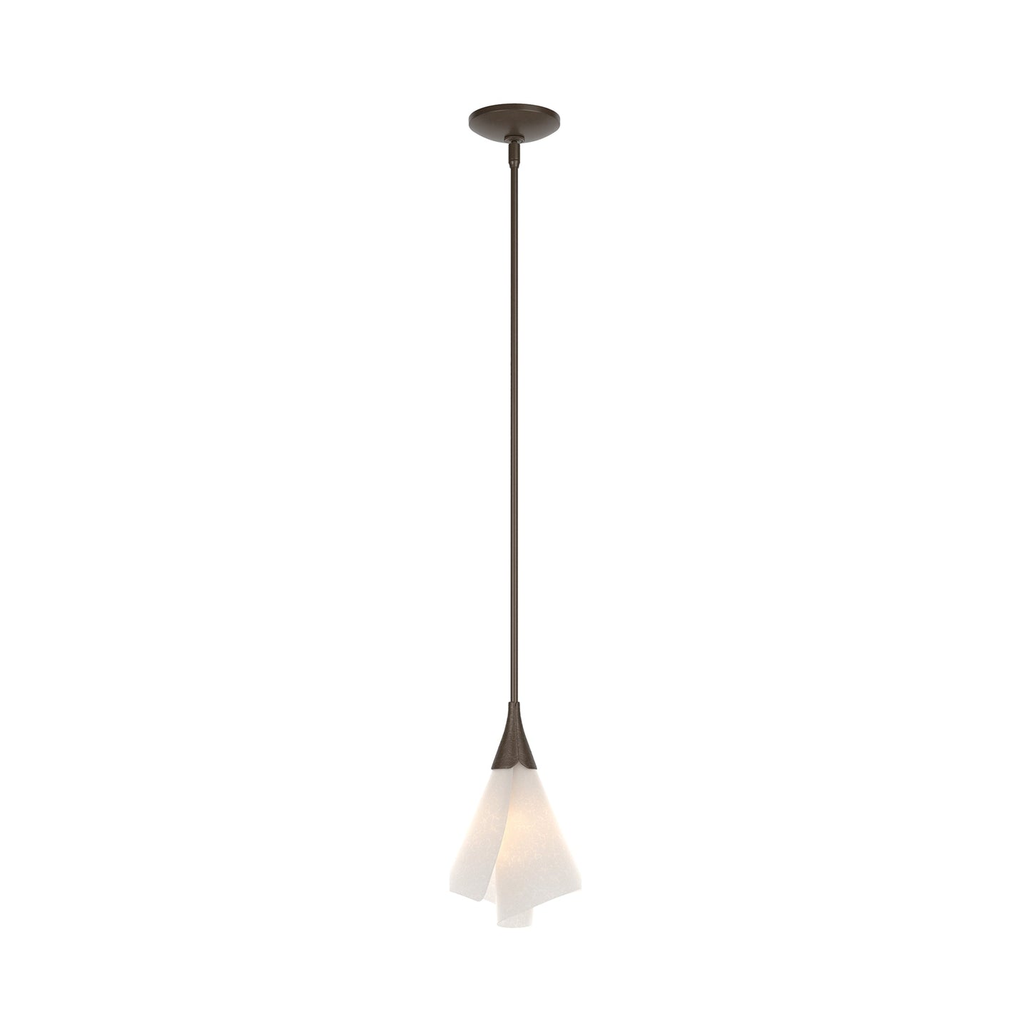 Mobius Single Mini Pendant Light in Bronze.