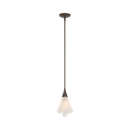Mobius Single Mini Pendant Light in Bronze.