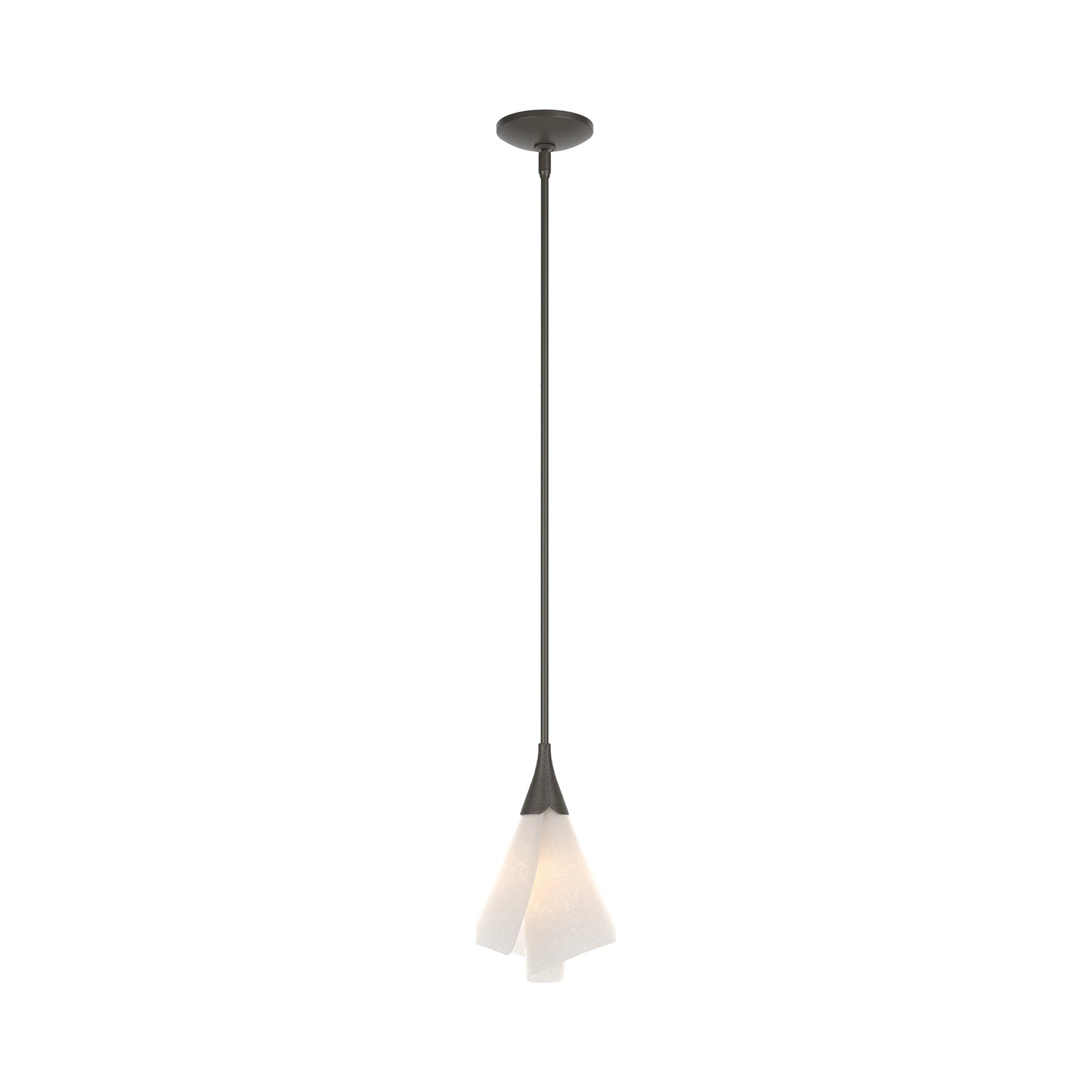 Mobius Single Mini Pendant Light in Dark Smoke.