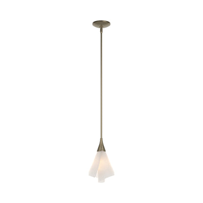 Mobius Single Mini Pendant Light in Soft Gold.