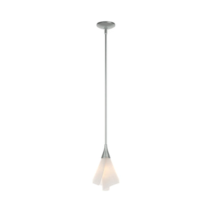 Mobius Single Mini Pendant Light in Vintage Platinum.