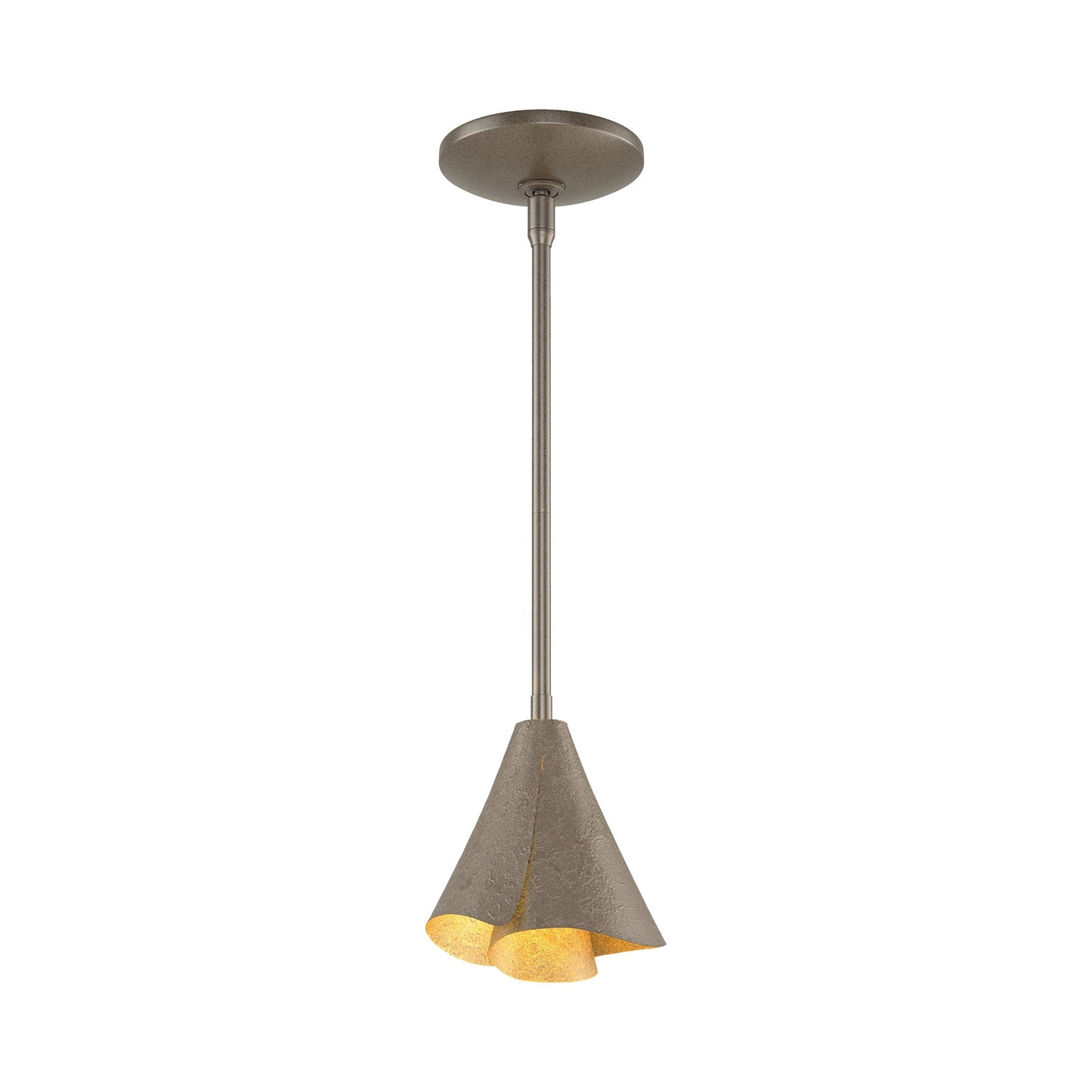Mobius Steel Shade Pendant Light in Bronze.