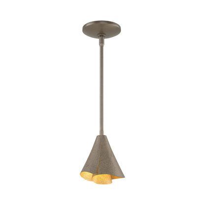 Mobius Steel Shade Pendant Light in Bronze.
