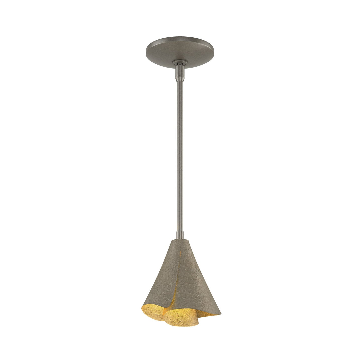 Mobius Steel Shade Pendant Light in Dark Smoke.