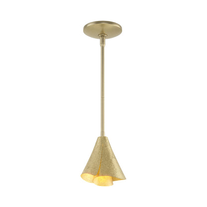 Mobius Steel Shade Pendant Light in Modern Brass.