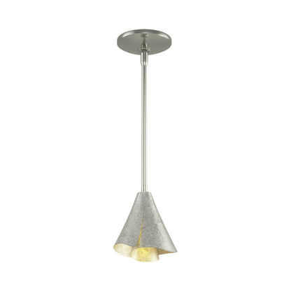 Mobius Steel Shade Pendant Light in Sterling.
