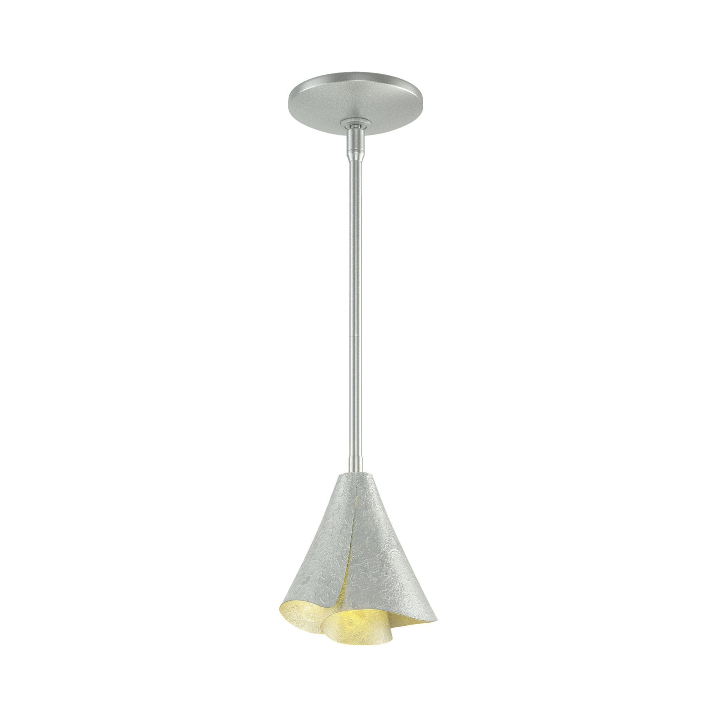 Mobius Steel Shade Pendant Light in Vintage Platinum.