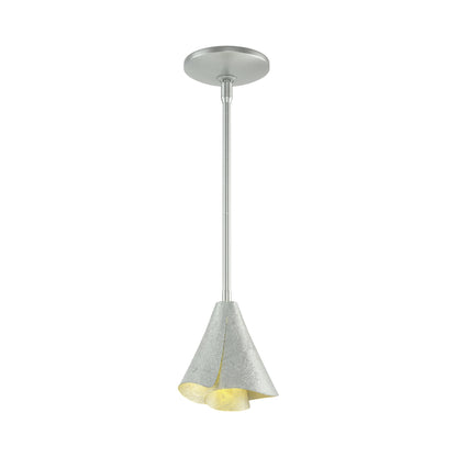 Mobius Steel Shade Pendant Light in Vintage Platinum.