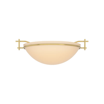 Moonband Semi Flush Mount Ceiling Light in Modern Brass (Small/Sand Glass).