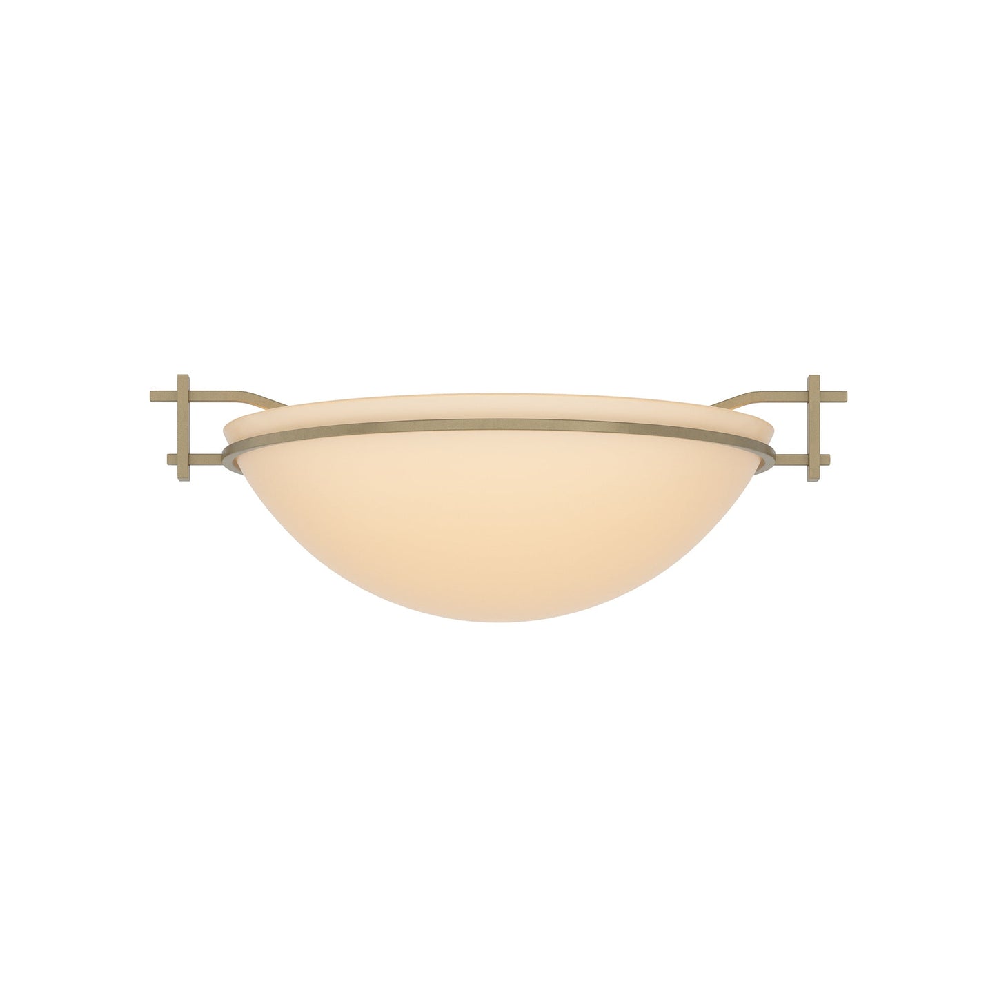 Moonband Semi Flush Mount Ceiling Light in Soft Gold (Small/Sand Glass).