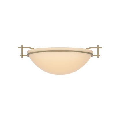 Moonband Semi Flush Mount Ceiling Light in Soft Gold (Small/Sand Glass).