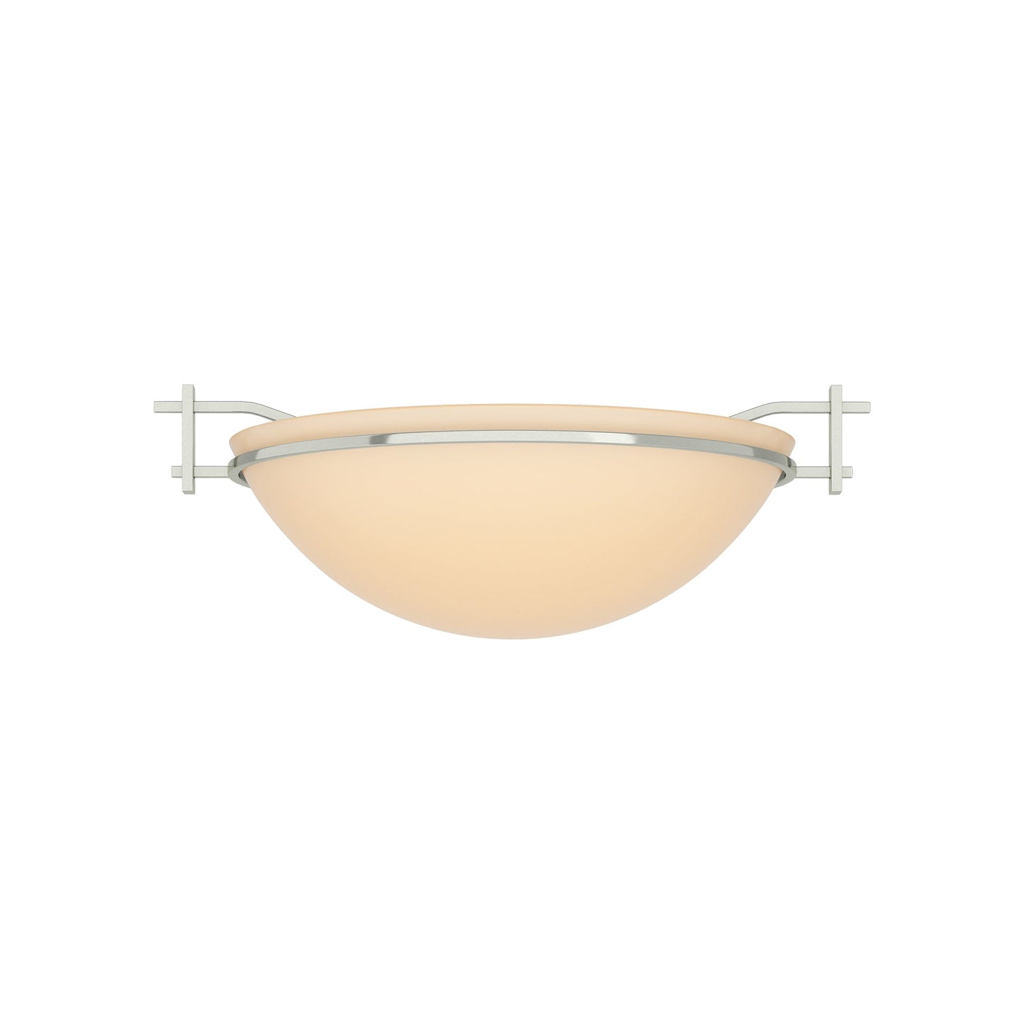 Moonband Semi Flush Mount Ceiling Light in Sterling (Small/Sand Glass).