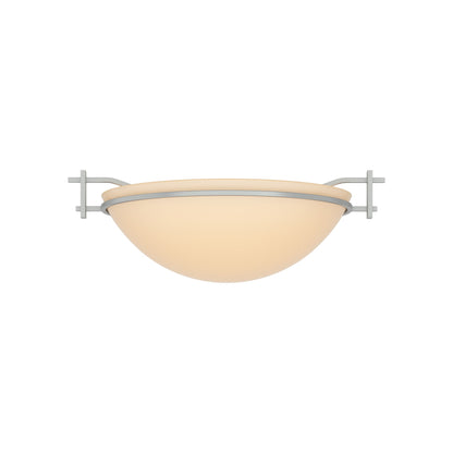 Moonband Semi Flush Mount Ceiling Light in Vintage Platinum (Small/Sand Glass).