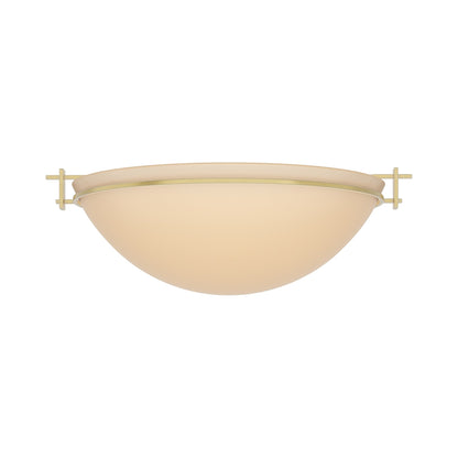 Moonband Semi Flush Mount Ceiling Light in Modern Brass (Large/Sand Glass).