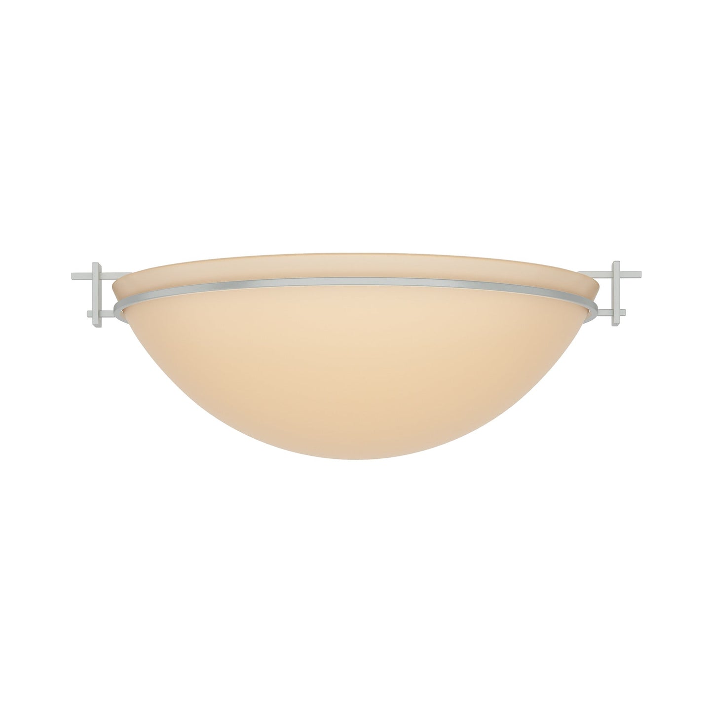 Moonband Semi Flush Mount Ceiling Light in Vintage Platinum (Large/Sand Glass).