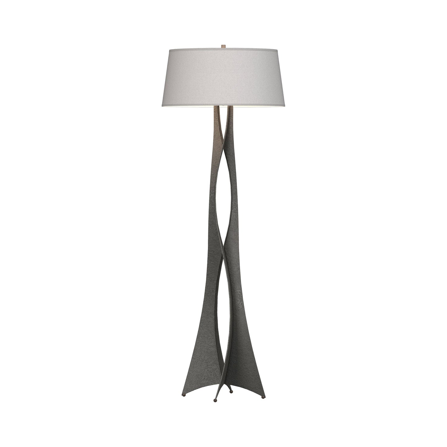 Moreau Floor Lamp in Natural Iron (Flax).