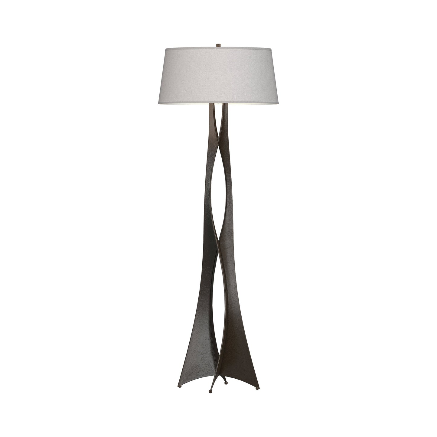 Moreau Floor Lamp in Oil Rubbed Bronze (Flax).