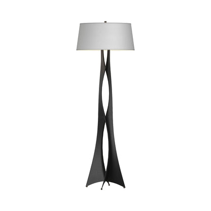 Moreau Floor Lamp in Black (Natural Anna).