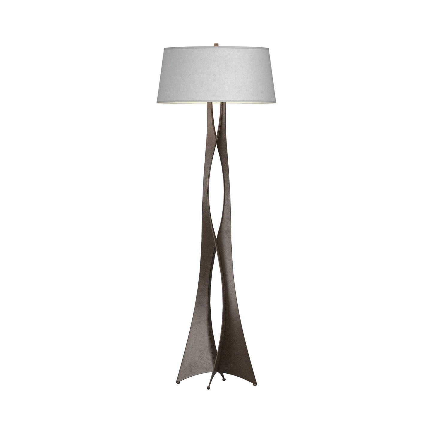 Moreau Floor Lamp in Bronze (Natural Anna).
