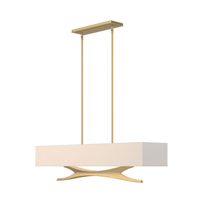 Moreau Pendant Light in Modern Brass (Flax).